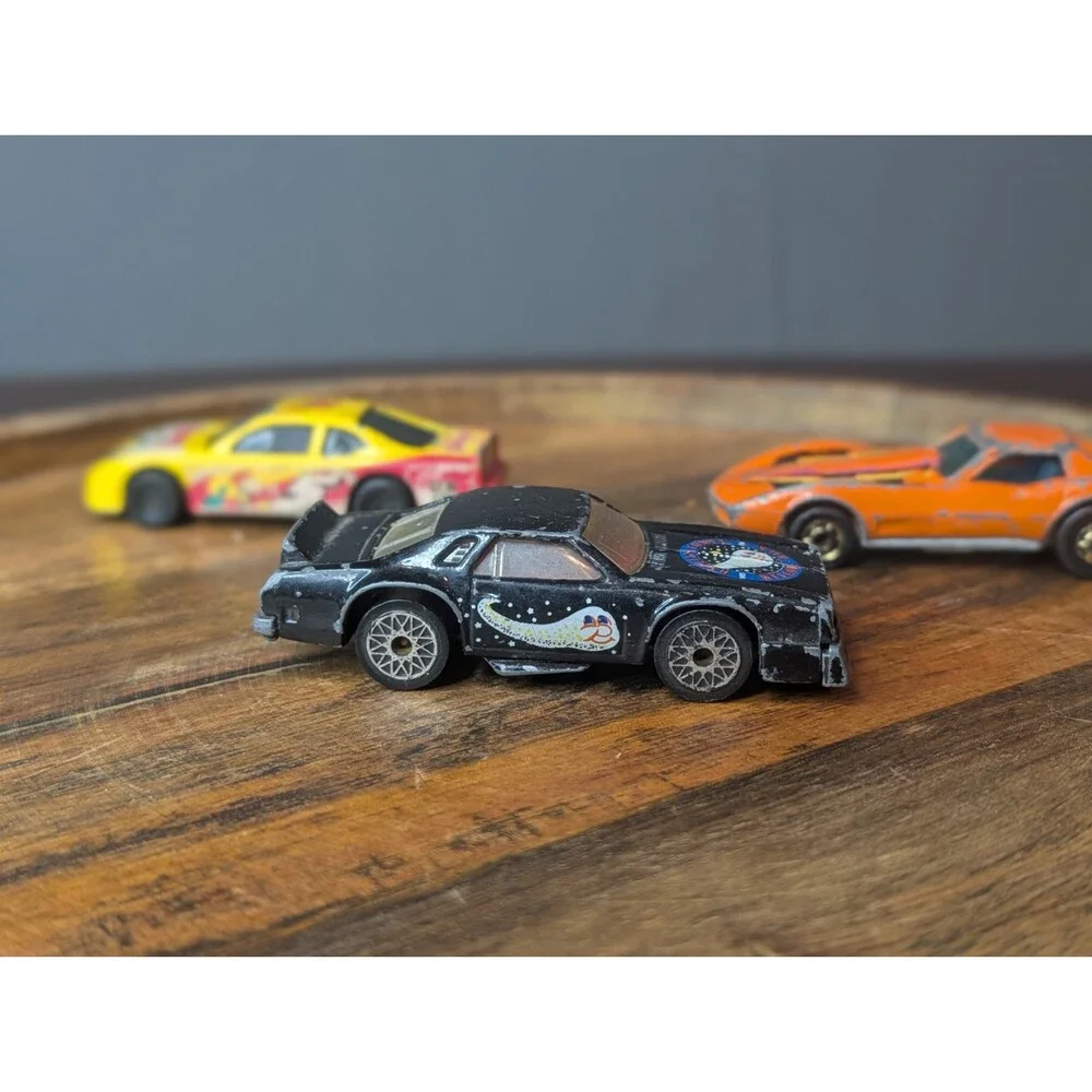 Vintage Diecast Toy Car Lot of 12 Mixed Loose Cars NASCAR Style Hot Wheels Match
